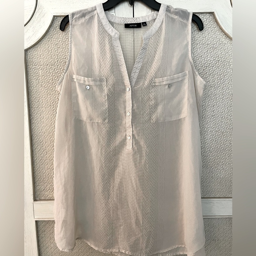 Apt 9 Sheer Sleeveless Tunic